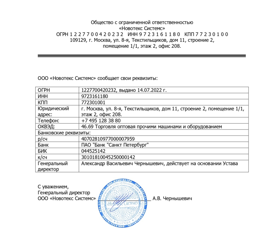 Карточка компании
